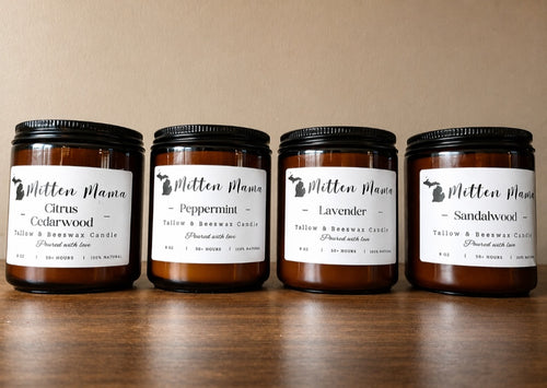 All Natural Tallow & Beeswax Candle