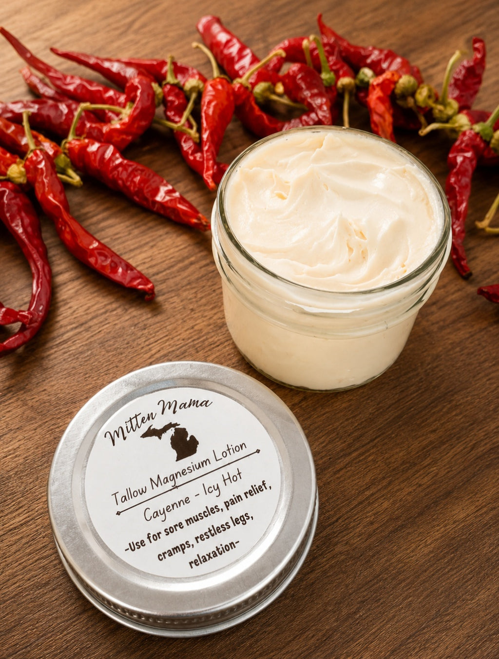Cayenne infused Magnesium Lotion