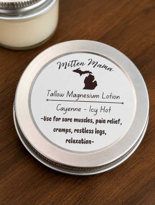 Cayenne infused Magnesium Lotion